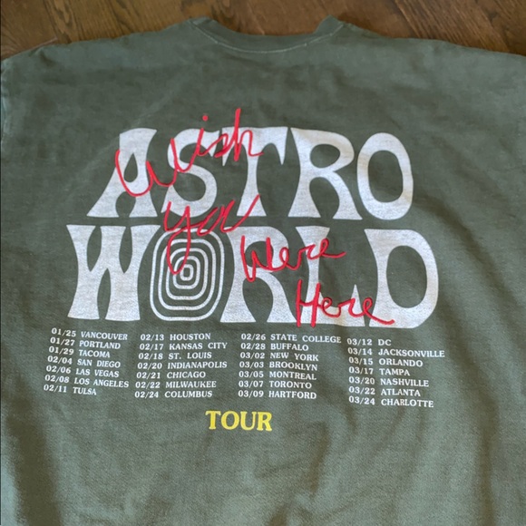 men's travis scott astroworld tour skipping bear crewneck - Picture 1 of 4